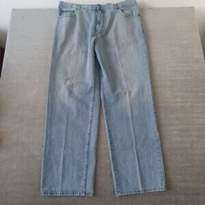Vintage Azzure Denim Baggy Jeans‎ Mens 40x34 Light Wash Skate Hip Hop Wide Leg